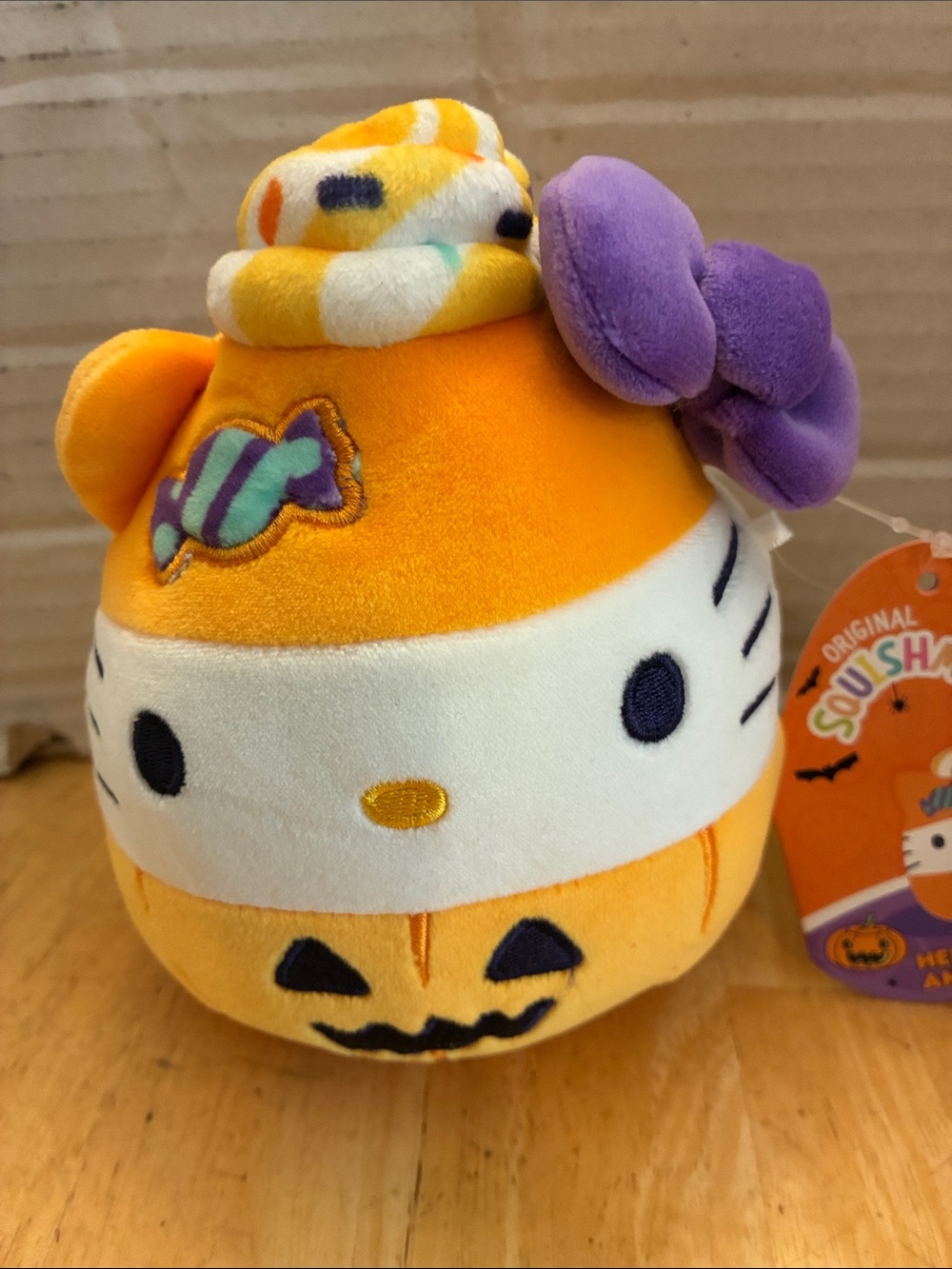 Hello Kitty Halloween Squishmallows with purple bow about 5 in NWT. - Picture 2 of 6